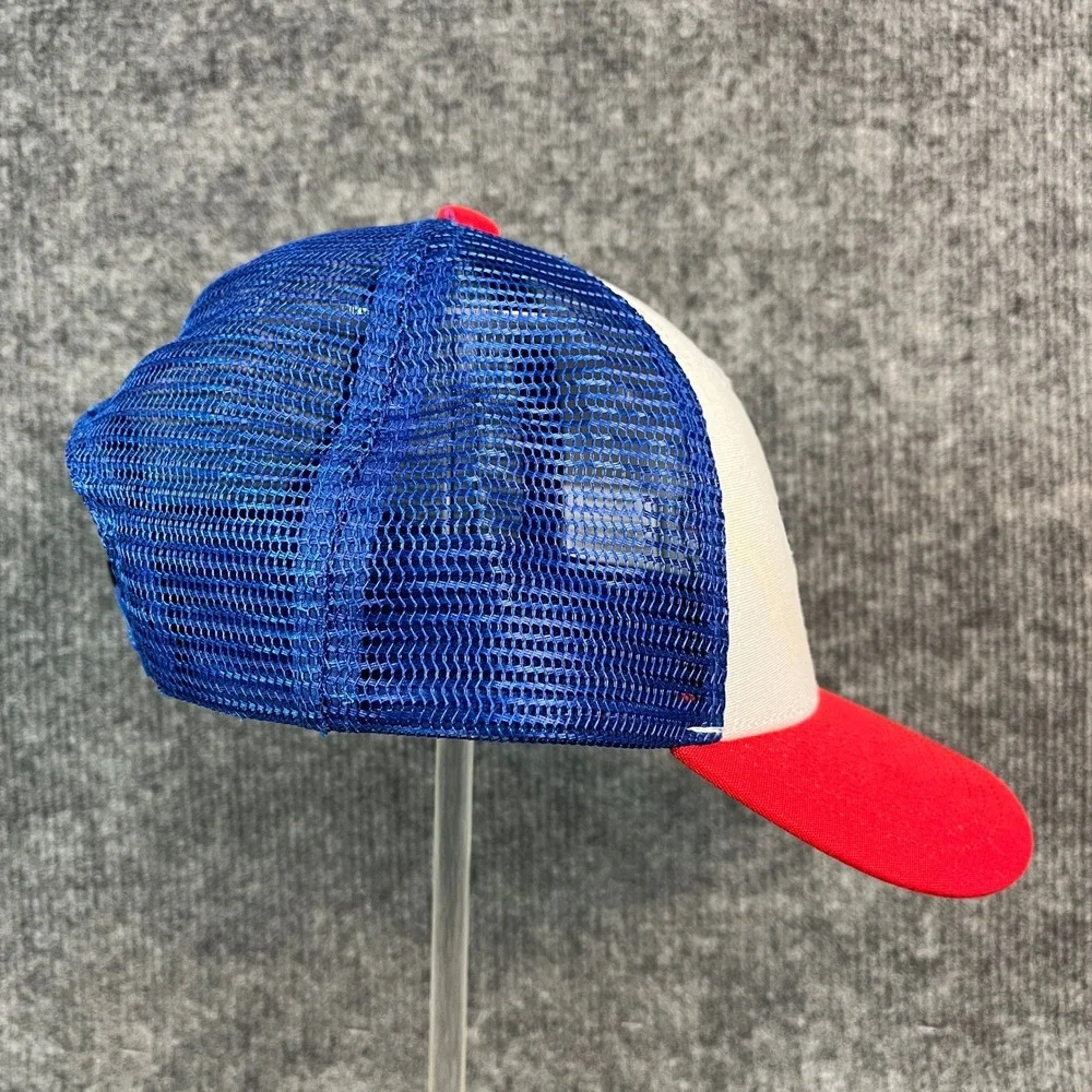 Patagonia P-6 Logo Trucker Hat Red White Blue Mesh Snapback Cap One Size